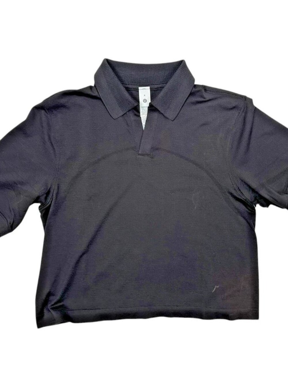 Lululemon Swiftly Tech Polo Womens 4 Black Relaxed Fit Performance Golf NWT NEW